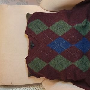 Plaid sweater sleeveless